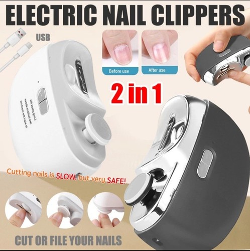 2in1 electric nail clippers - nail,
