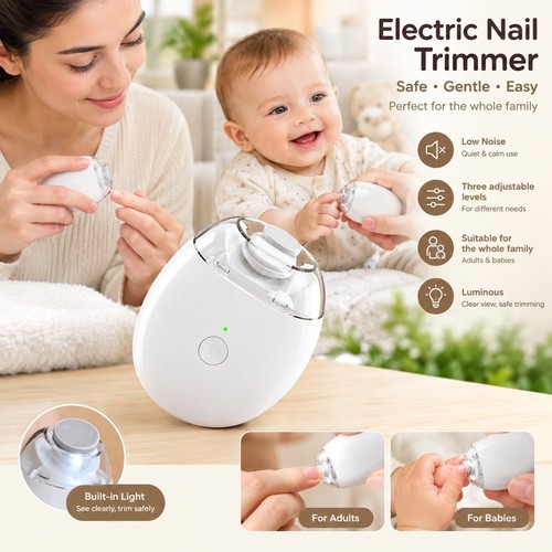 Electric toe nail - clippers, for